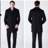 Мужское длинное шерстяное пальто Business Classic
