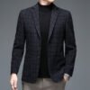 Мужской пиджак Business Casual из шерстяной ткани